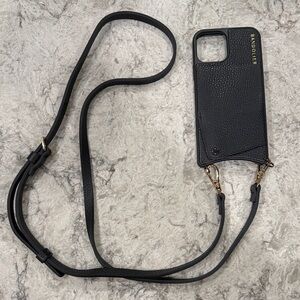 Bandolier Black Phone Case with Gold Details